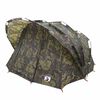 vidaXL Tienda de pesca para 5 personas impermeable camuflaje