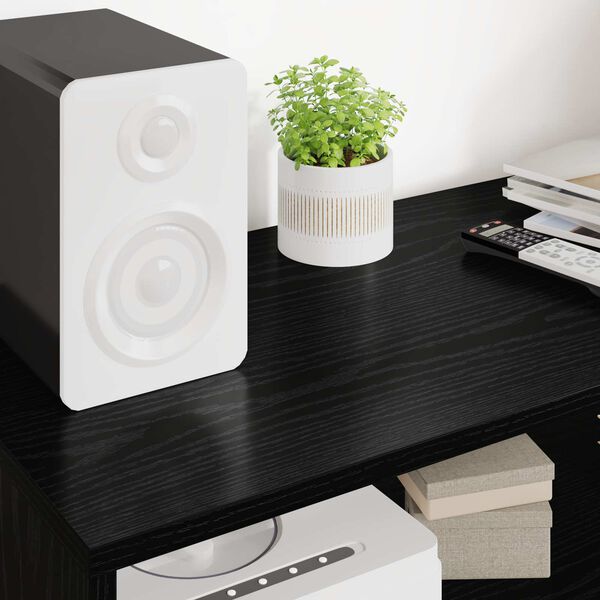 vidaXL Mueble de TV Roble Negro 100 x 35 x 40 cm Madera de ingenier&iacute;a