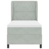 vidaXL Cama tipo Box Spring Gris Claro 200 x 100 cm Terciopelo