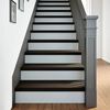 vidaXL Peldaños de escalera 16 uds madera maciza roble marrón oscuro