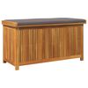 vidaXL Cojines para exterior 113x50x60,5 cm madera maciza acacia