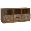 vidaXL Mueble de TV con caj&oacute;n Roble Ahumado 102 x 34,5 x 47 cm
