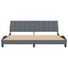 vidaXL Estructura de cama sin colch&oacute;n Hanko terciopelo gris oscuro 200x200 cm