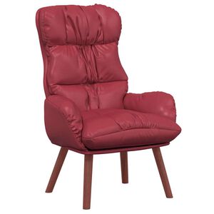 vidaXL sill&oacute;n Rojo vino 69 x 74 x 93 cm Cuero artificial