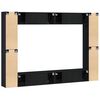 vidaXL Conjunto de mueble de TV 8 pcs Roble Negro 100 x 30 x 30 cm