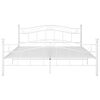 vidaXL Estructura de cama sin colchón metal blanco 140x200 cm