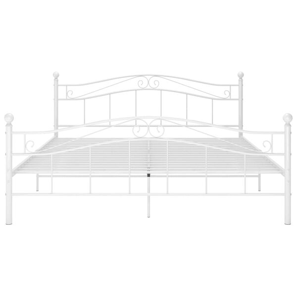 vidaXL Estructura de cama sin colchón metal blanco 140x200 cm