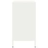 vidaXL Aparador de acero laminado en frío blanco 68x39x73,5 cm