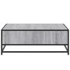 vidaXL Mesa de centro madera ingenier&iacute;a metal gris Sonoma 80x80x30 cm