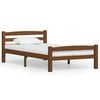 vidaXL Estructura cama sin colch&oacute;n madera pino marr&oacute;n miel 100x200 cm
