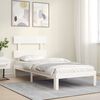 vidaXL Estructura cama sin colch&oacute;n madera maciza pino blanca 100x200cm
