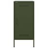 vidaXL Aparador acero verde oliva 36x39x79 cm