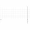 vidaXL Valla con Poste Plateado 1 x 50 m Acero