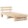 vidaXL Estructura de cama Natural 75 x 190 cm Madera de pino macizo