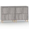 vidaXL Aparadores 2 uds madera contrachapada gris Sonoma 60x35x70 cm