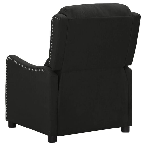 vidaXL Sillón de masaje de tela negro