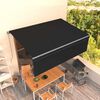 vidaXL Toldo retr&aacute;ctil manual con persiana antracita 4x3 m