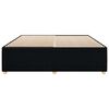 vidaXL Cama sin colchón tela negro 180x200 cm