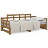 vidaXL Sof&aacute; cama extra&iacute;ble madera maciza pino marr&oacute;n miel 2x(90x200)cm