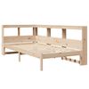vidaXL Cama con estantería sin colchón madera maciza de pino 90x200 cm
