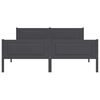 vidaXL Estructura de cama sin colchón madera de pino gris 140x200 cm