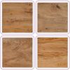 vidaXL Mesa de centro de troncos madera reciclada mixta 40x40x40 cm