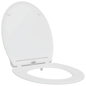 vidaXL Asiento de WC Blanco 45,5 x 37,5 x 3,8 cm Duroplast