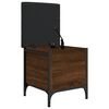 vidaXL Banco con almacenaje madera ingenier&iacute;a roble marr&oacute;n 42x42x45 cm