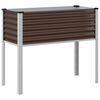 vidaXL Jardinera de acero marr&oacute;n 100x45x90 cm