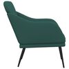 vidaXL Sill&oacute;n de tela verde oscuro 63x76x80 cm