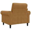 vidaXL Sill&oacute;n de terciopelo marr&oacute;n 60 cm
