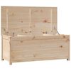 vidaXL Caja de almacenamiento madera maciza de pino 110x50x45,5 cm