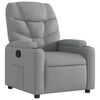 vidaXL Sill&oacute;n reclinable de tela gris claro