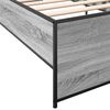 vidaXL Estructura cama madera ingenier&iacute;a metal gris Sonoma 90x190 cm