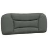 vidaXL Coj&iacute;n para cabecero Hvar Gris oscuro 100 cm Tela
