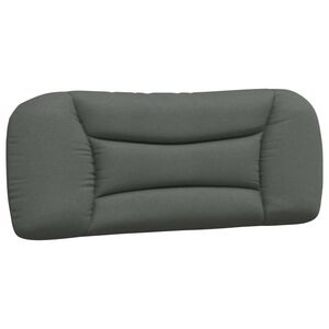 vidaXL Coj&iacute;n para cabecero Hvar Gris oscuro 100 cm Tela