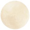 vidaXL Alfombra de pelo corto suave lavable HUARTE crema &Oslash; 160 cm