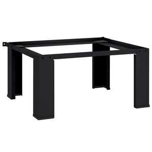 vidaXL Pedestal para Lavadora Negro 64 x 55 x 32,5 cm Acero