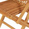 vidaXL Juego de comedor para jard&iacute;n 7 piezas madera maciza teca