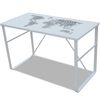 vidaXL Escritorio rectangular con impresi&oacute;n de mapa