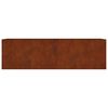 vidaXL Jardinera acero corten 280x80x80 cm