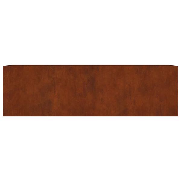 vidaXL Jardinera acero corten 280x80x80 cm