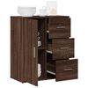 vidaXL Aparador de madera de ingenier&iacute;a marr&oacute;n roble 60x31x70 cm