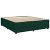 vidaXL Estructura cama sin colch&oacute;n terciopelo verde oscuro 180x200 cm