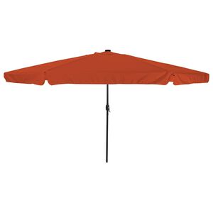vidaXL Sombrilla de jard&iacute;n Terracota 395 x 395 x 245 cm Poli&eacute;ster