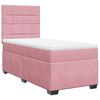vidaXL Cama box spring con colch&oacute;n terciopelo rosa 80x200 cm