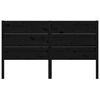 vidaXL Cabecero madera maciza de pino negro 206x4x100 cm