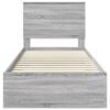 vidaXL Estructura de cama Gris Sonoma 90 x 190 cm Madera de ingenier&iacute;a