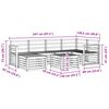 vidaXL Juegos de sof&aacute;s Natural Madera de Acacia S&oacute;lida