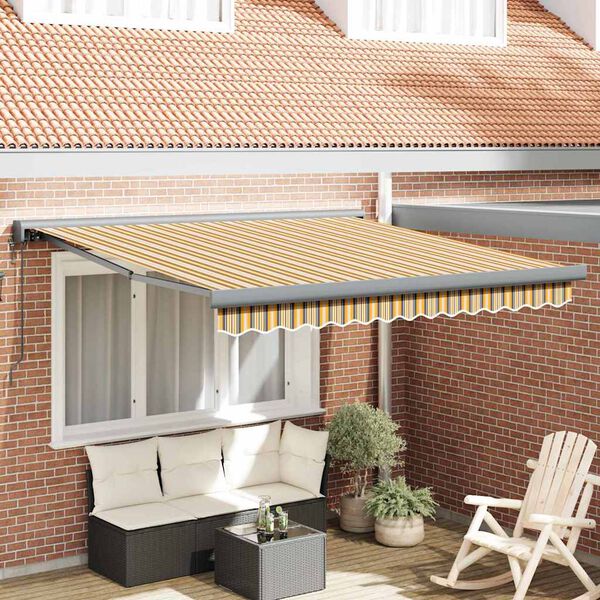vidaXL Toldo Multicolor 350 x 250 x 165 cm Poliéster y Aluminio